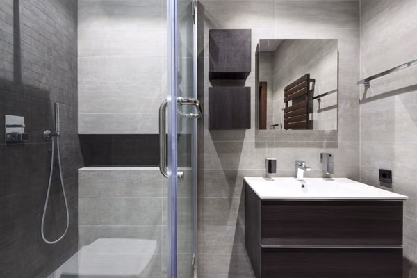 Boca Raton matte black shower